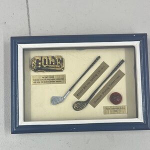 Golf Memorabilia Shadow Box
